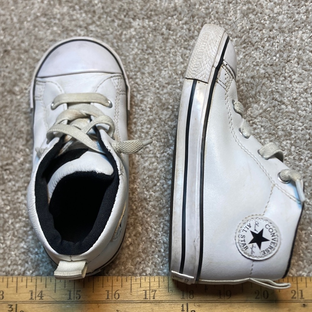 Converse Kids White High-Top Sneakers